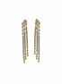 Gold Triple Row Drop Earrings – MODA Accessories