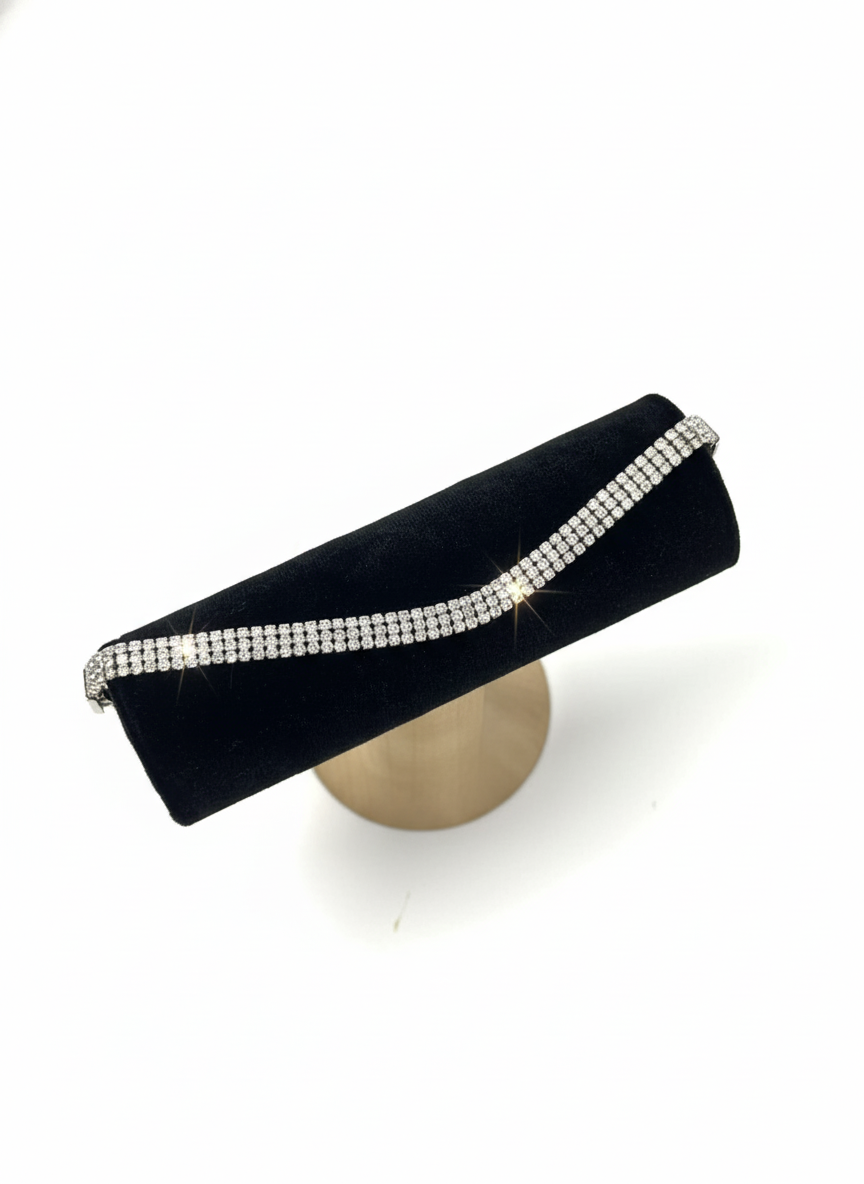 Silver Cubic Zirconia Bracelet – MODA Accessories