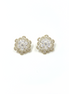 Gold Floral Cluster Crystal Stud Earrings – MODA Accessories