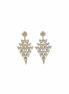 Gold Geometric Cascading Crystal Earrings – MODA Accessories