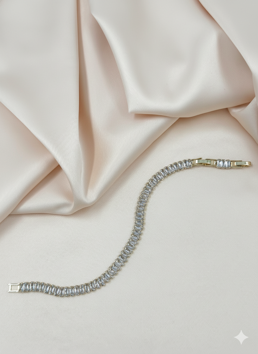 Altın Kübik Zirkonya Tenis Bilekliği – MODA Aksesuarları