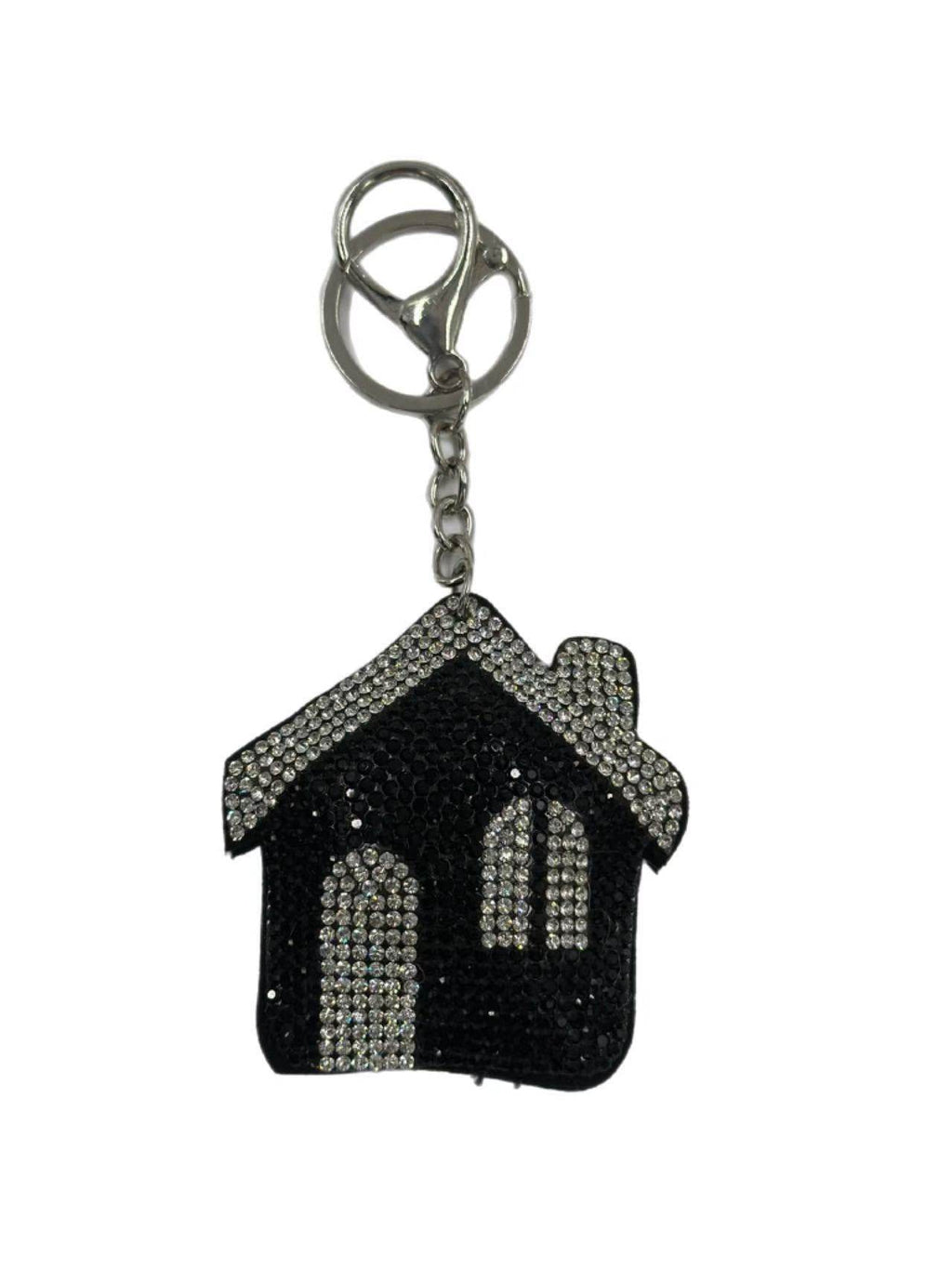 Crystal House Keychain – Sparkling Rhinestone Home Charm - MODA ACCESSORIES