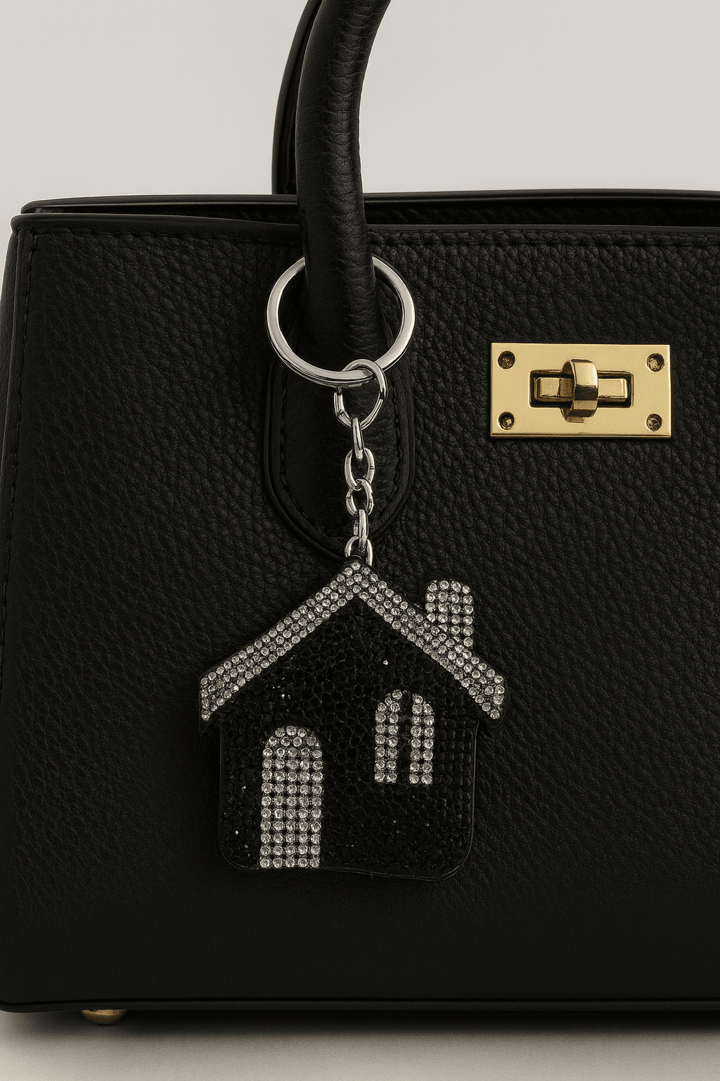 Crystal House Keychain – Sparkling Rhinestone Home Charm - MODA ACCESSORIES