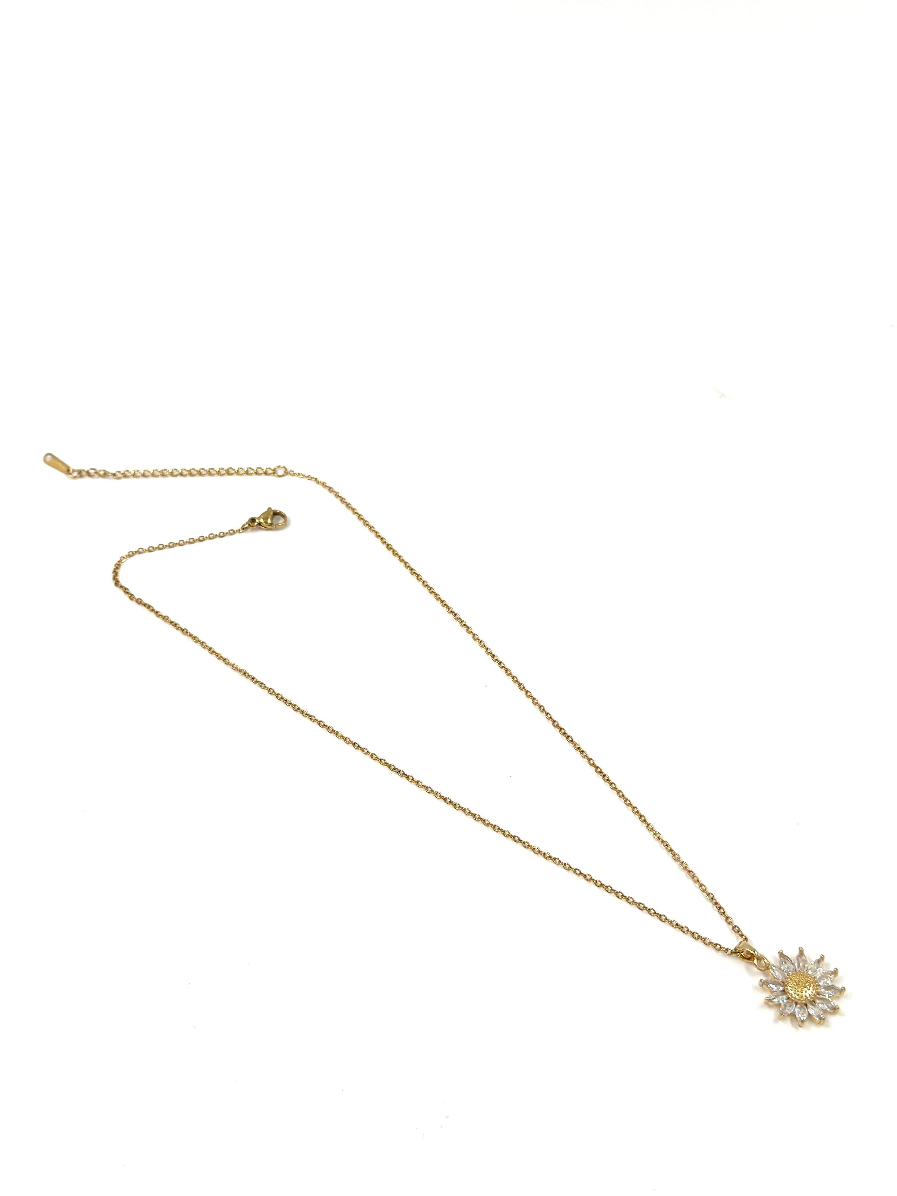 Ayçiçeği Kristal Kolye – MODA Aksesuarları