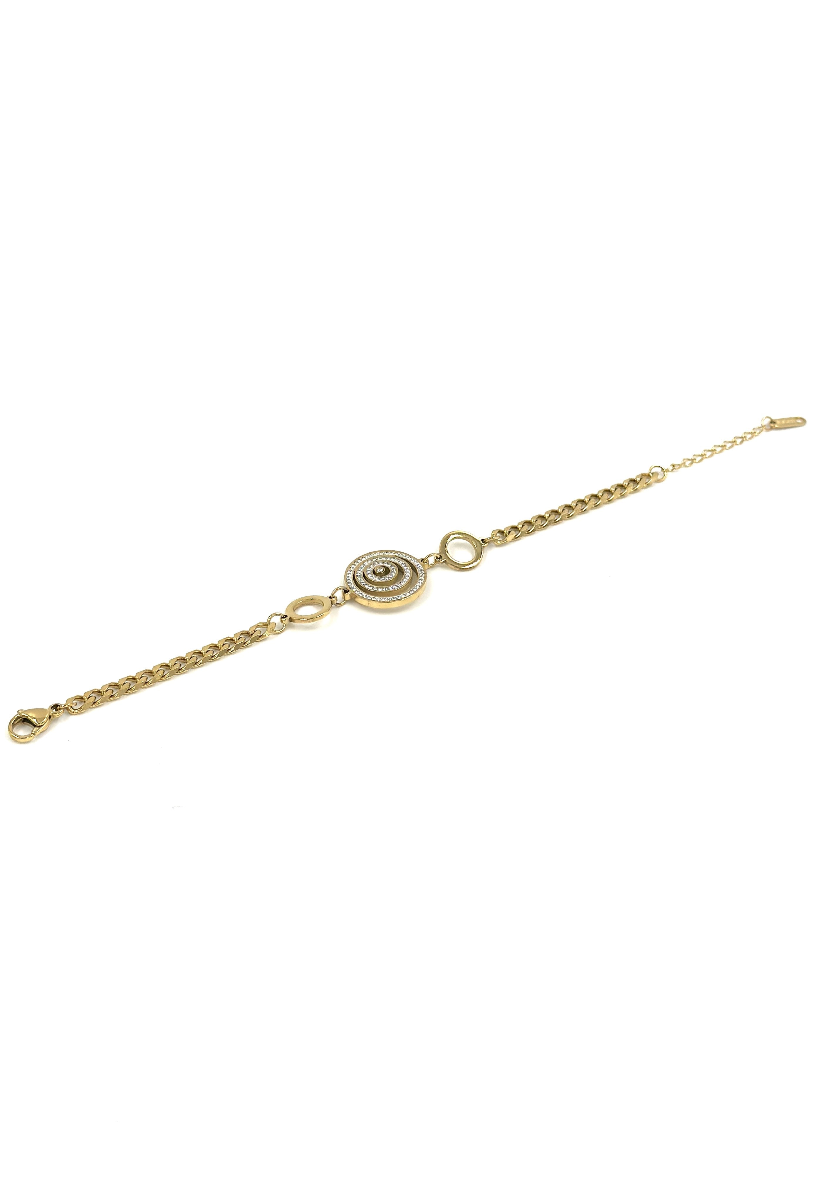 Gold Spiral Eye Bracelet – Stainless Steel | MODA Accessories