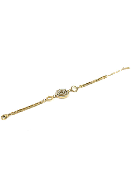 Gold Spiral Eye Bracelet – Stainless Steel | MODA Accessories