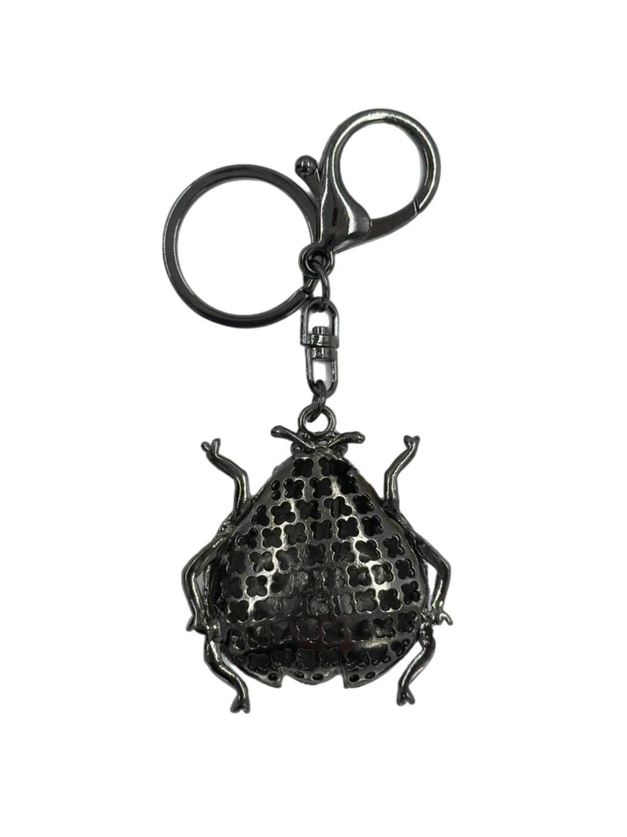 Rhinestone Ladybug Keychain – Multicolor Crystal Insect Bag Charm - MODA ACCESSORIES