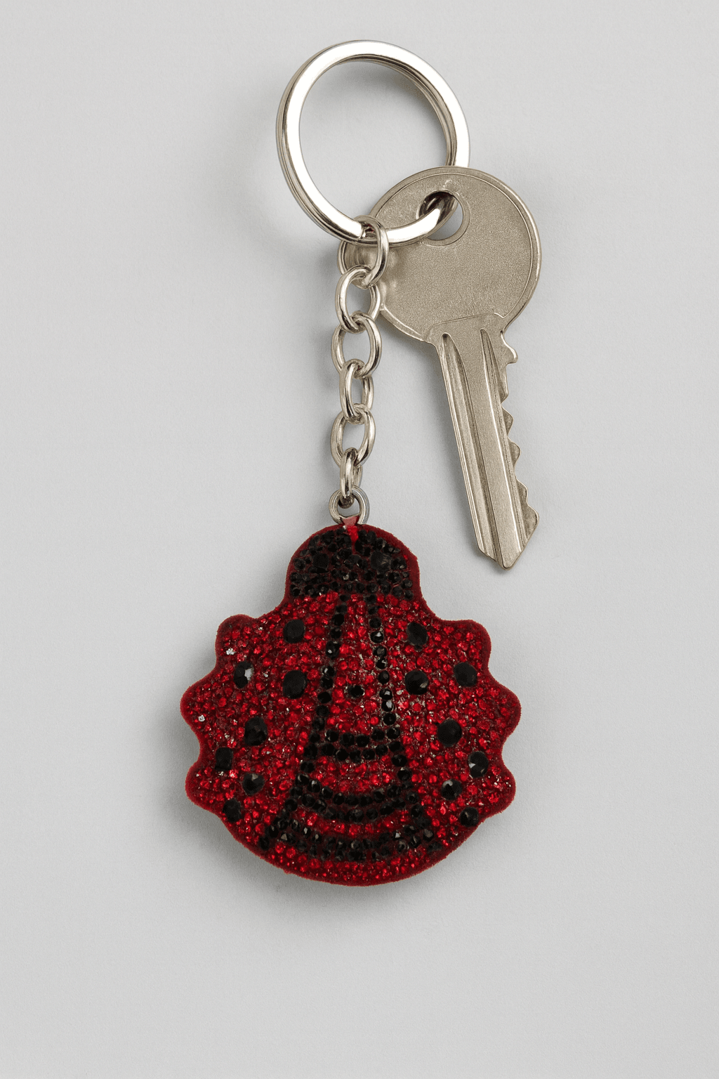 Crystal Ladybug Keychain – Sparkling Red Rhinestone Bag Charm & Key Ring - MODA ACCESSORIES