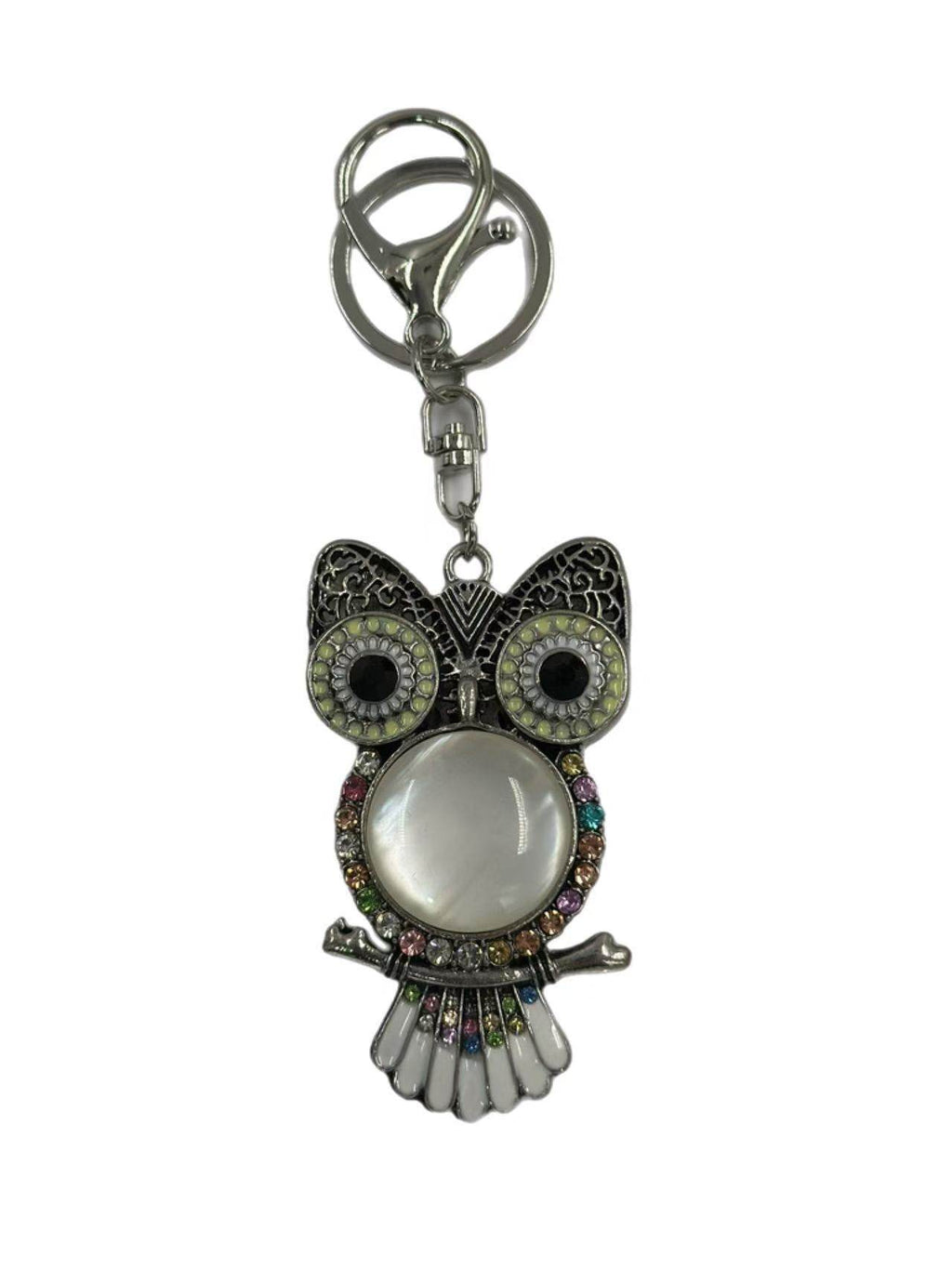 Crystal Owl Keychain – Elegant and Colorful Design - MODA ACCESSORIES