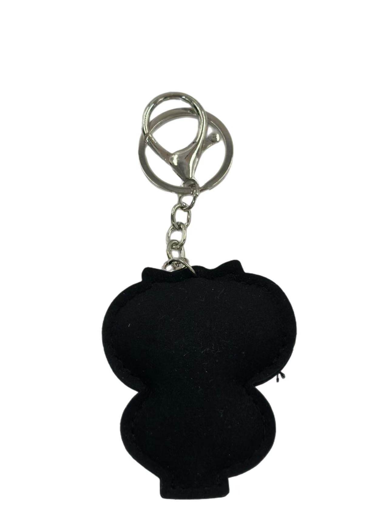 Crystal Owl Keychain – Sparkling Black & Silver Charm - MODA ACCESSORIES