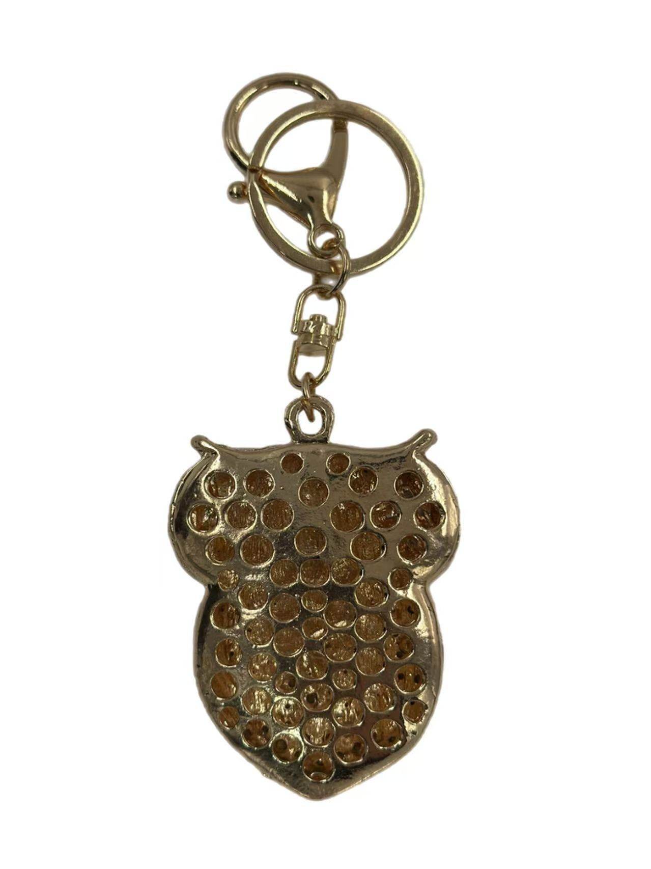 Colorful Crystal Owl Keychain – Sparkling Wisdom Bird Bag Charm - MODA ACCESSORIES