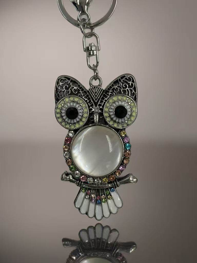 Crystal Owl Keychain – Elegant and Colorful Design - MODA ACCESSORIES