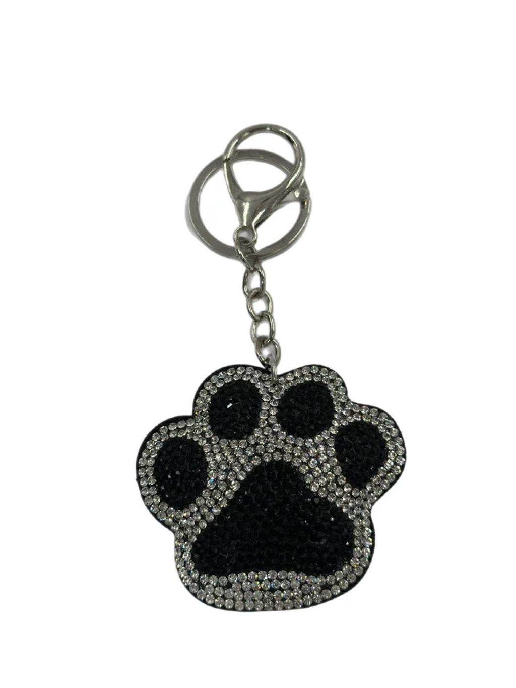 🐾 Crystal Paw Keychain – Sparkling Rhinestone Pet Lover Bag Charm & Key Ring - MODA ACCESSORIES