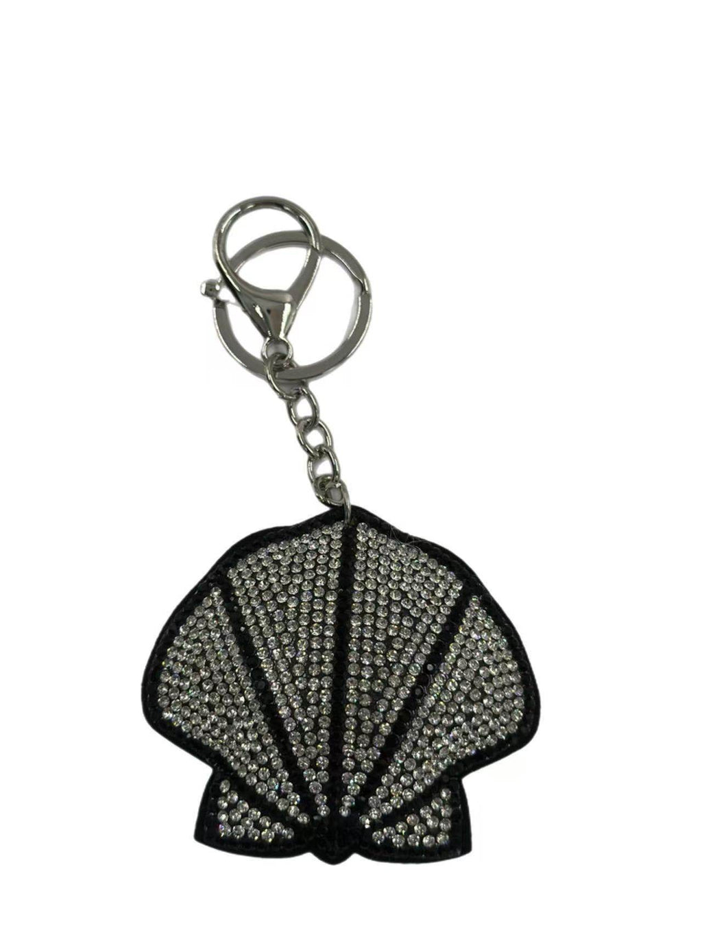 Sparkling Seashell Keychain – Rhinestone Crystal Bag Charm - MODA ACCESSORIES