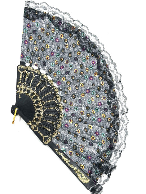 Vintage Çiçekli Dantel Yelpaze