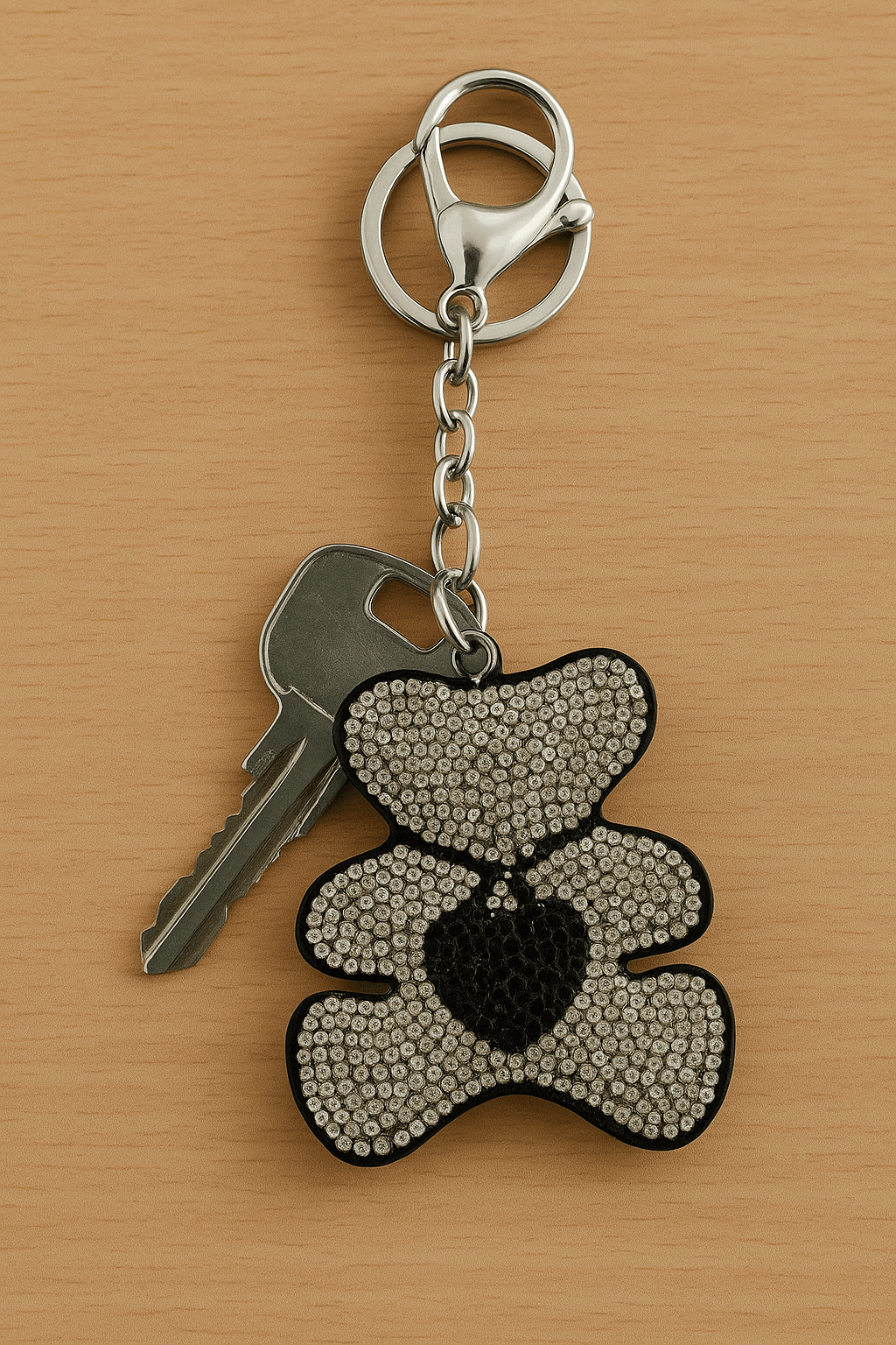 Crystal Bear Keychain – Sparkling Rhinestone Teddy Bag Charm & Key Ring - MODA ACCESSORIES