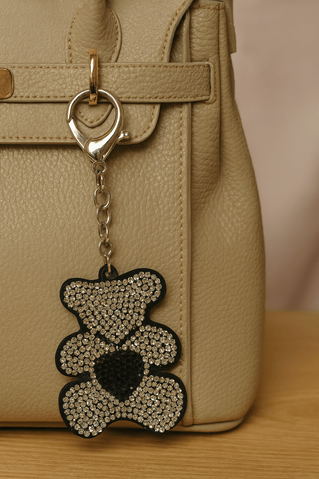 Crystal Bear Keychain – Sparkling Rhinestone Teddy Bag Charm & Key Ring - MODA ACCESSORIES
