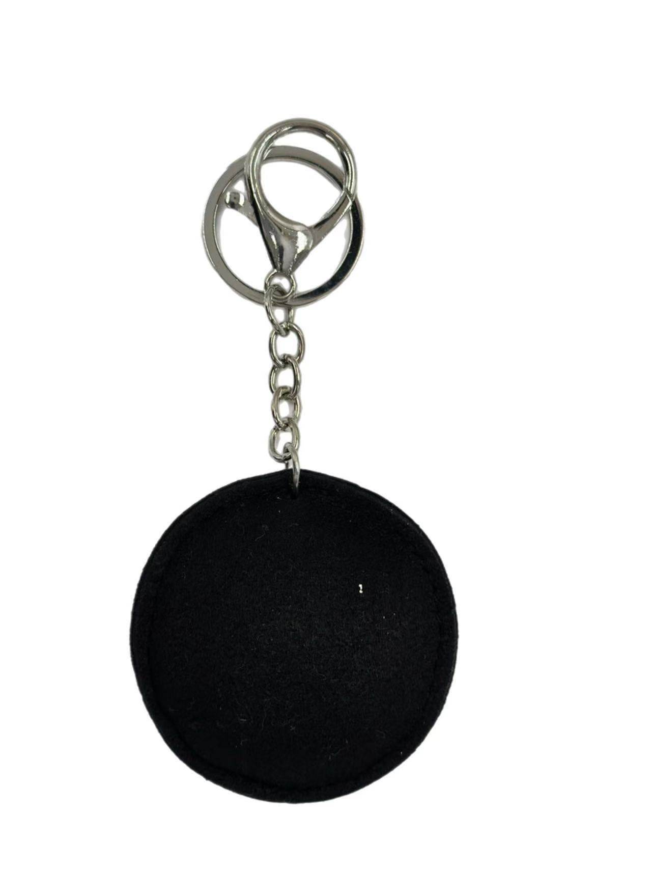 Sparkling Yin Yang Rhinestone Keychain β Black & Silver - MODA ACCESSORIES