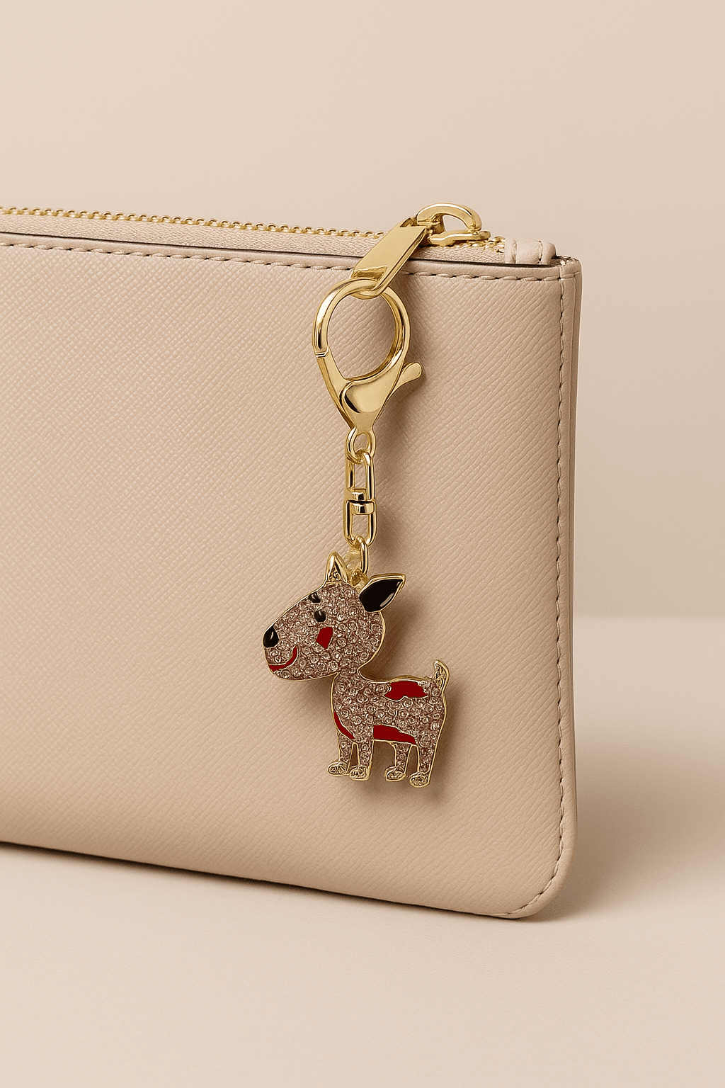 Crystal Dog Keychain – Cute Rhinestone Puppy Charm - MODA ACCESSORIES