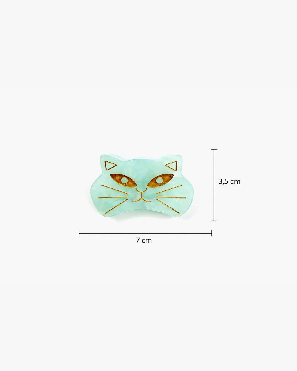 Kedi Şekilli Saç Tokası – Parlak Reçine Sevimli Tasarım