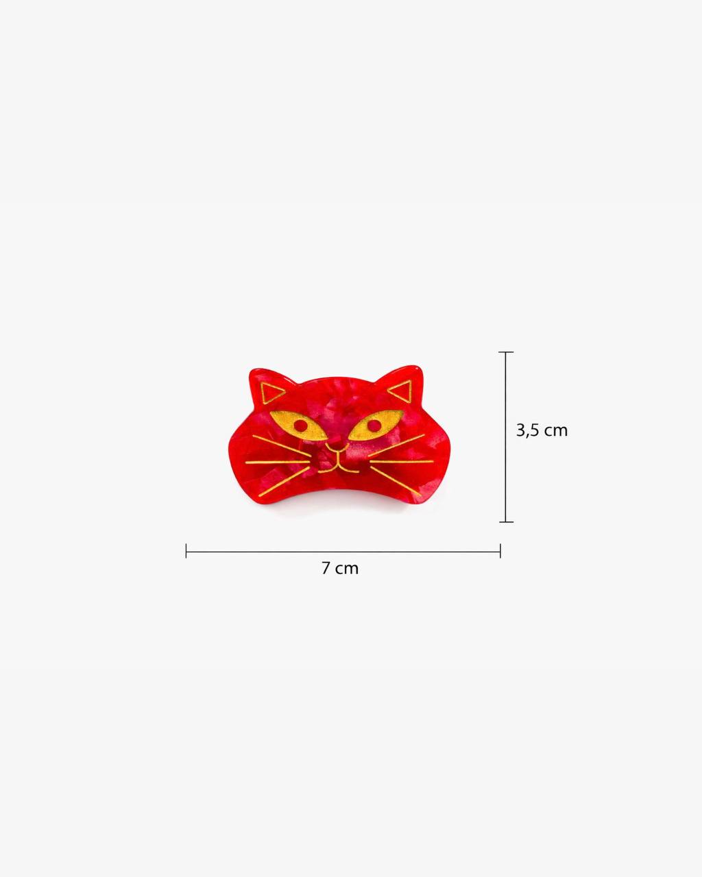 Kedi Şekilli Saç Tokası – Parlak Reçine Sevimli Tasarım