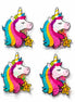 Unicorn Figürlü Renkli Çocuk Saç Lastiği Seti