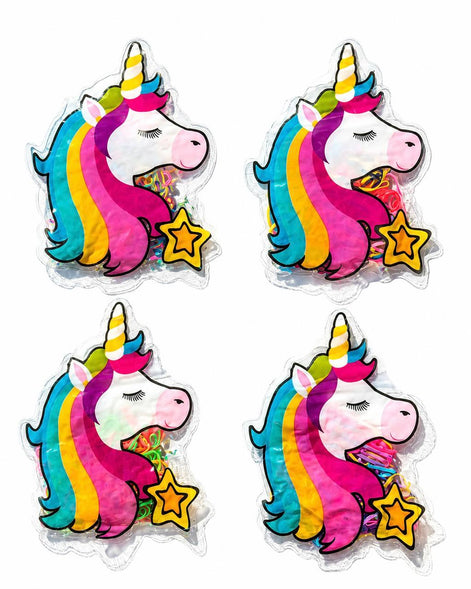 Unicorn Figürlü Renkli Çocuk Saç Lastiği Seti