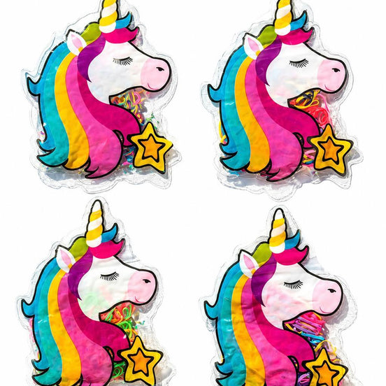 Unicorn Figürlü Renkli Çocuk Saç Lastiği Seti
