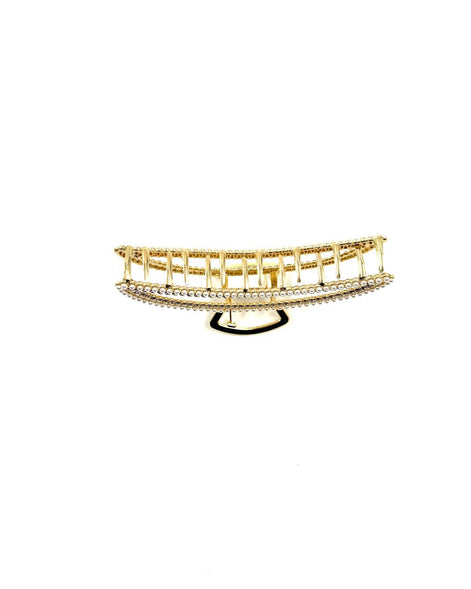 Taşlı Gold Saç Mandalı