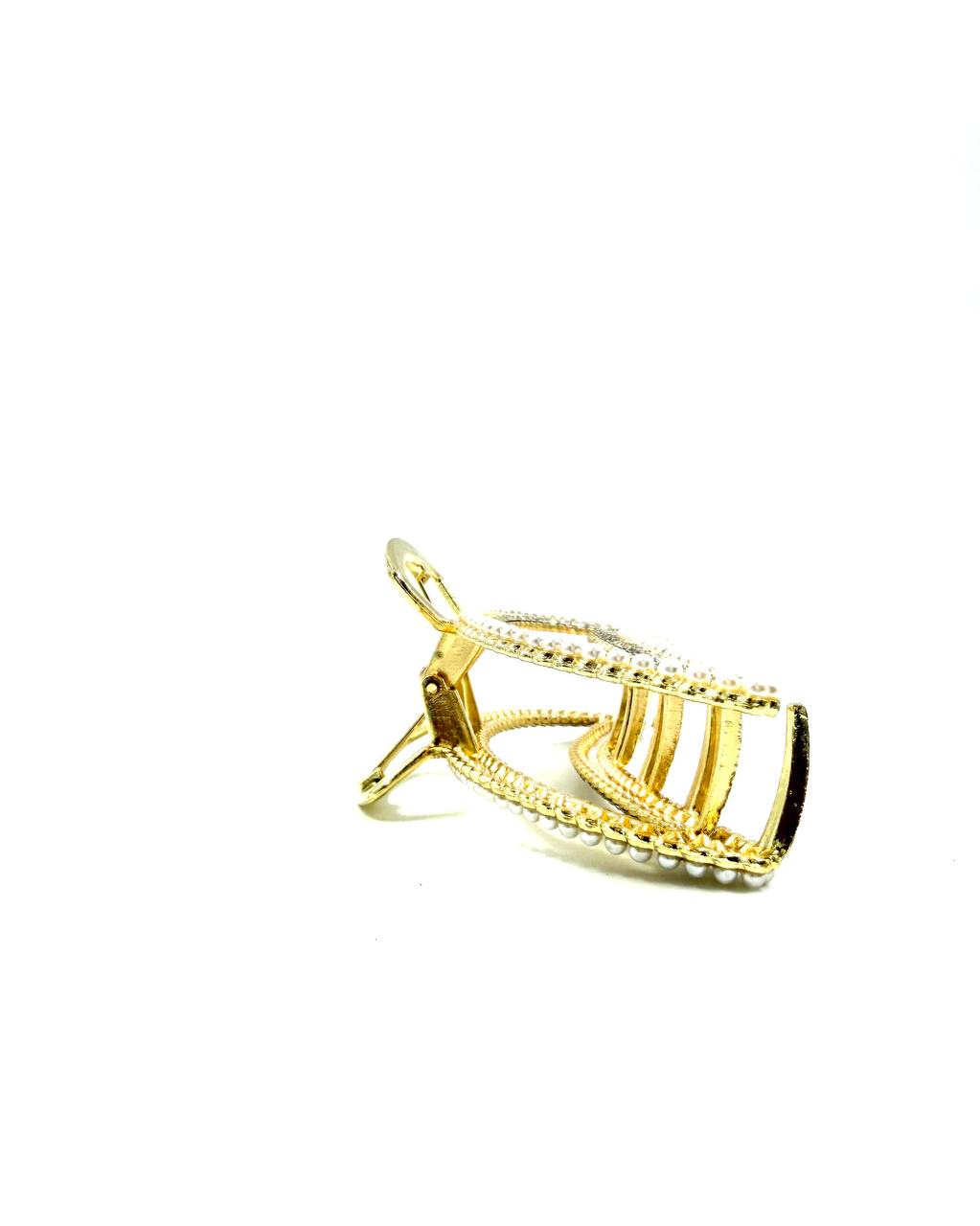 Taşlı Gold Saç Mandalı