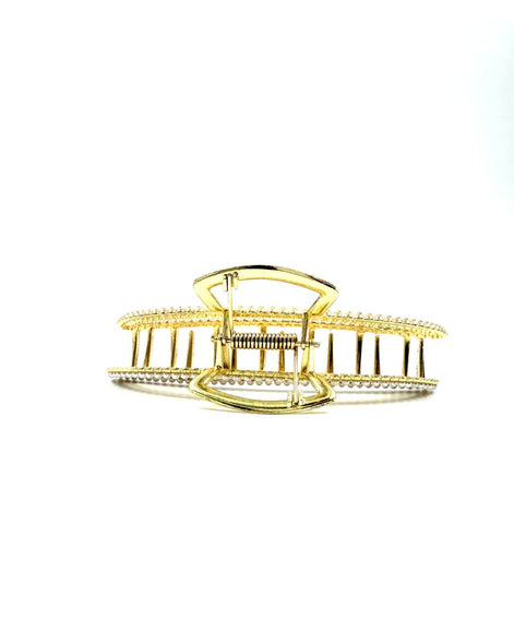 Taşlı Gold Saç Mandalı