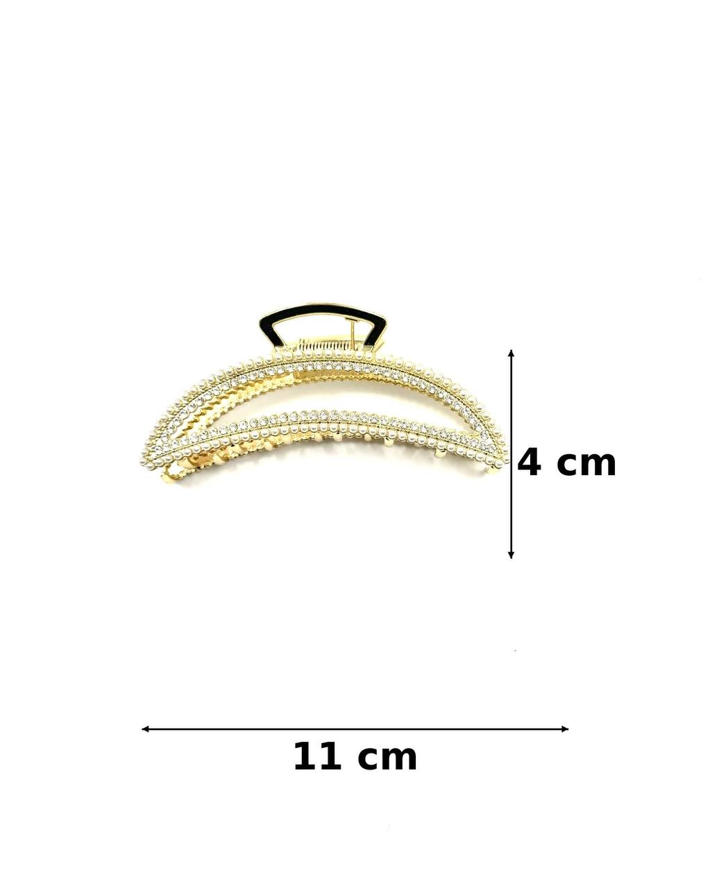 Taşlı Gold Saç Mandalı