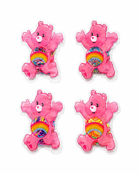 Pembe Ayıcık Figürlü Renkli Çocuk Saç Lastiği Seti