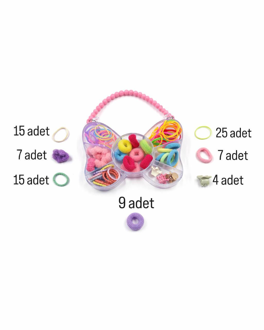 Çocuk Saç Aksesuarları-Mini Kelebek Şekilli