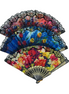 Colorful Floral Lace Folding Hand Fan 26 cm – Elegant Vintage Style Summer Fan